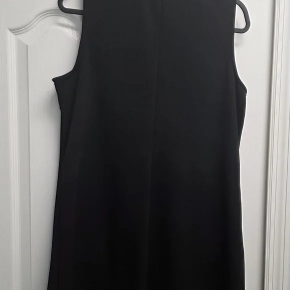 MSK Black Sleeveless Mini Dress with Silver Accents - Picture 3 of 5